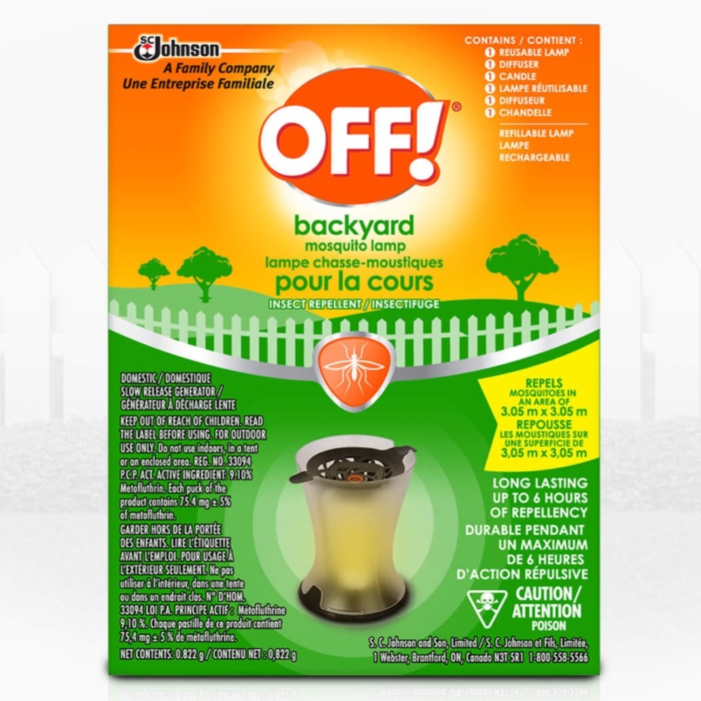 OFF! Mosquito Lamp Insect Repellent -2pk
